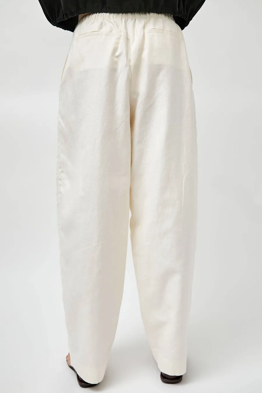 St. Agni Fine Drawstring Relaxed Pants in Ivory sold by No. 6 product image thumbnail 3