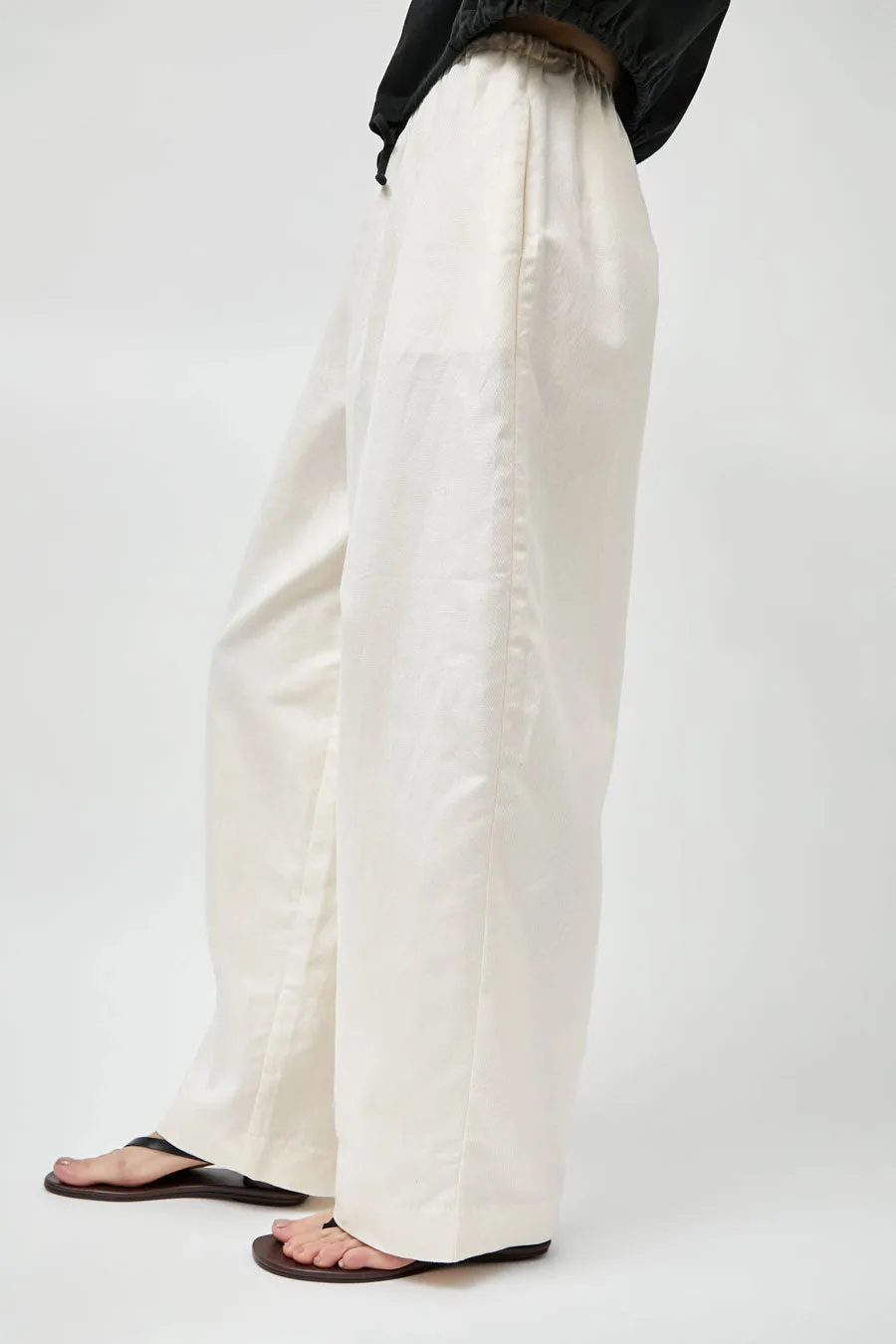St. Agni Fine Drawstring Relaxed Pants in Ivory sold by No. 6 product image thumbnail 4