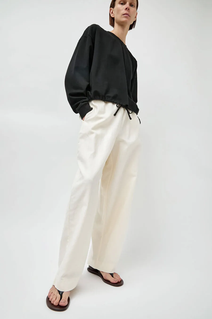 St. Agni Fine Drawstring Relaxed Pants in Ivory sold by No. 6 product image thumbnail 2