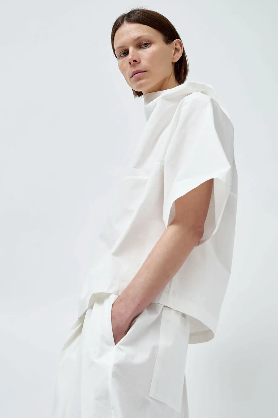 Modern Weaving Sculptural Boxy Tee in Off White sold by No. 6 product image thumbnail 4