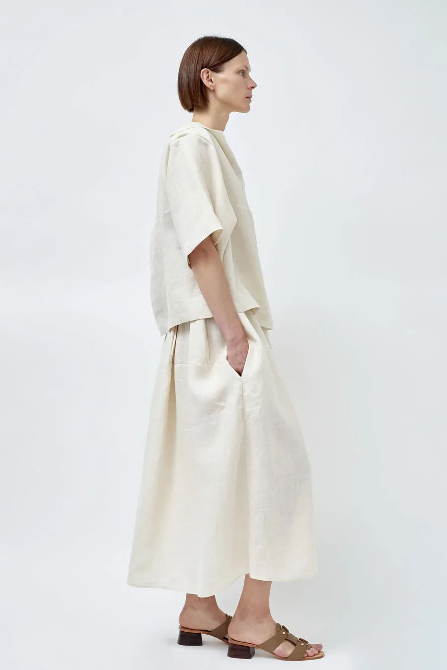 Modern Weaving Godet Circle Skirt in Bone sold by No. 6 product image thumbnail 2