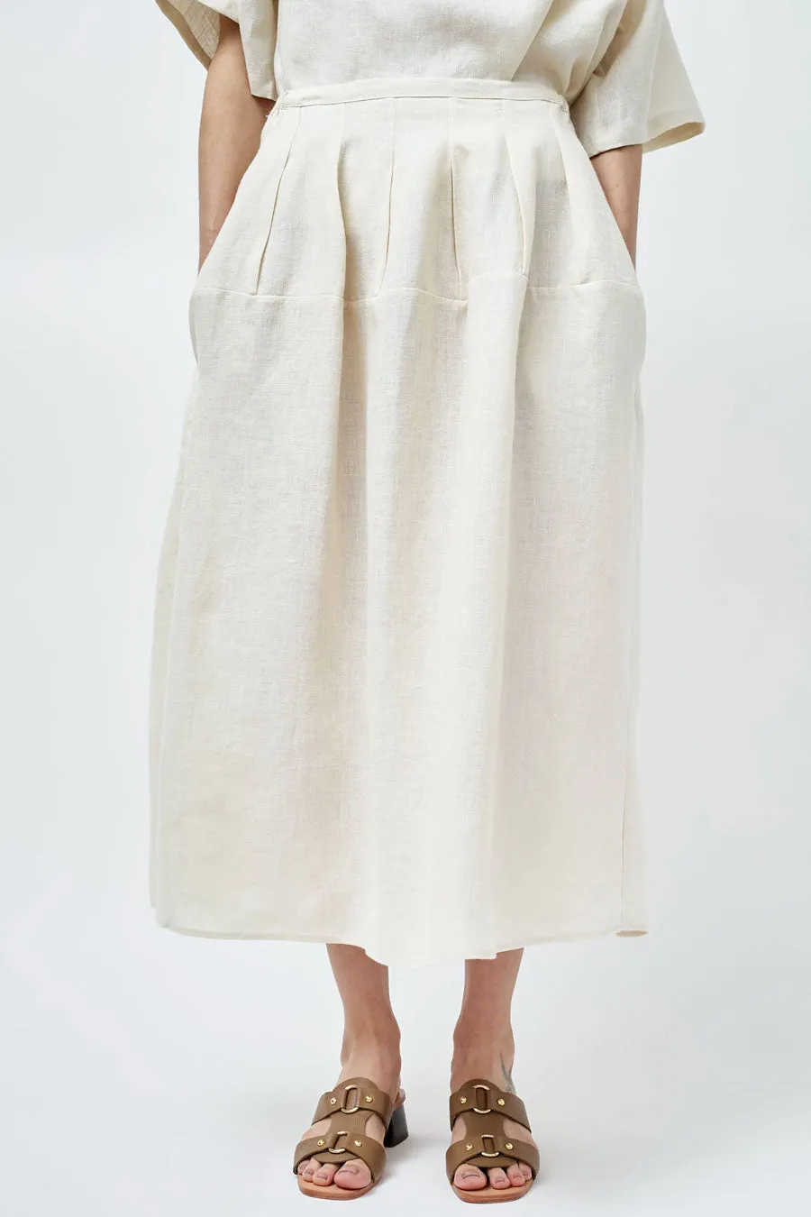 Modern Weaving Godet Circle Skirt in Bone sold by No. 6 product image thumbnail 3