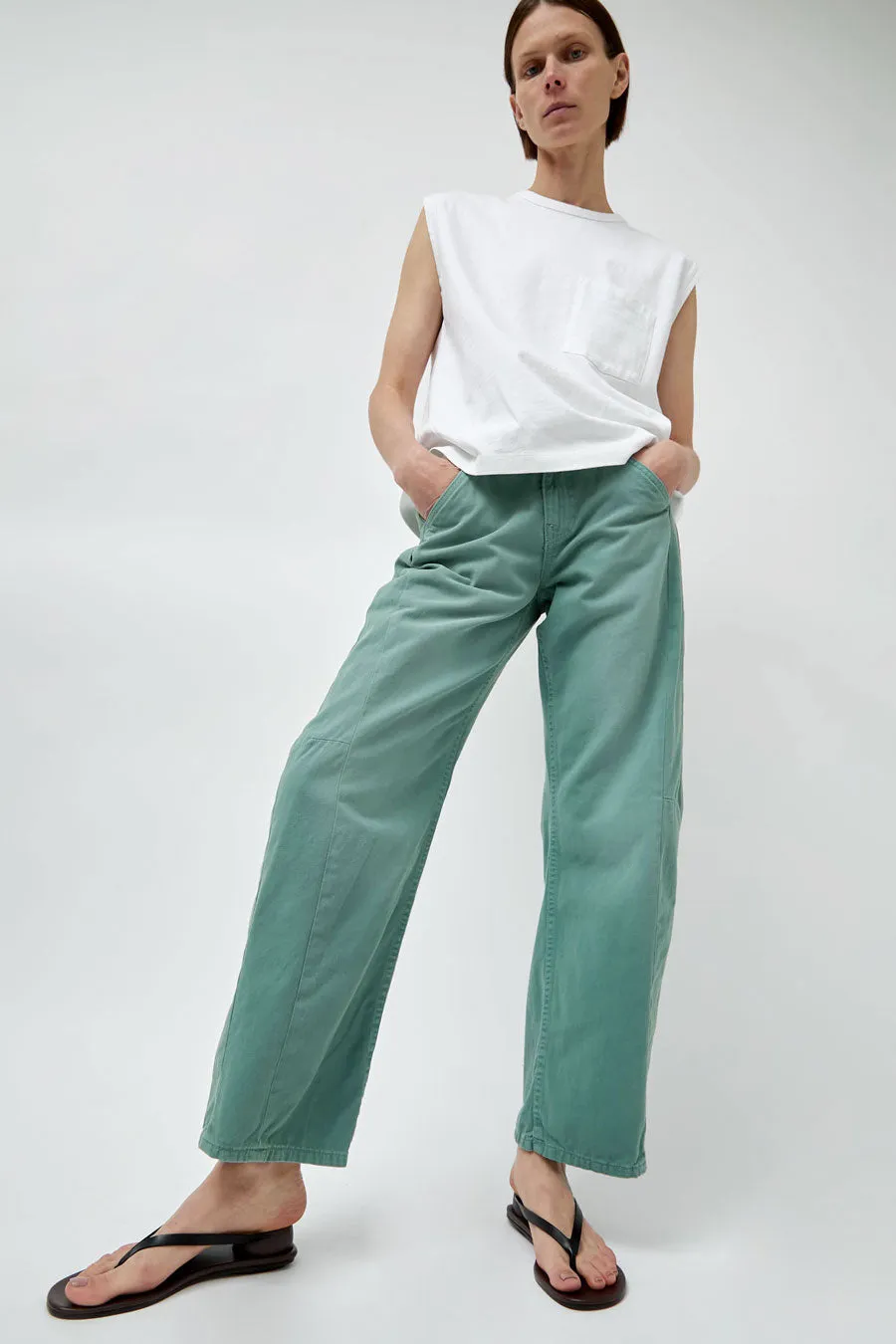 B Sides Lange Lasso Chino in Lindon Overdye sold by No. 6