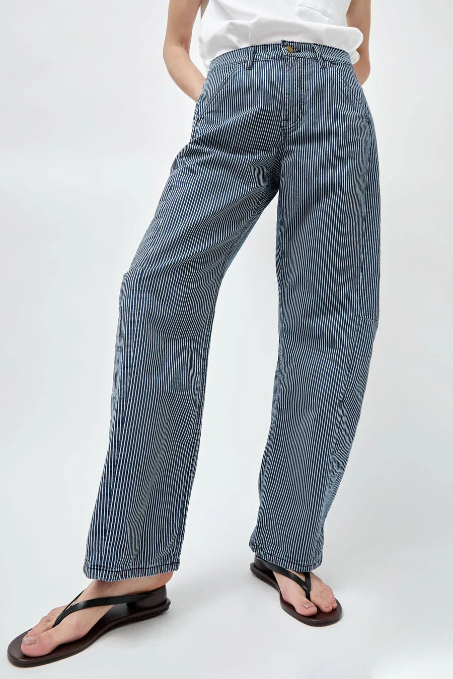 B Sides Lange Lasso Chino in Indigo White Stripe sold by No. 6 product image thumbnail 3