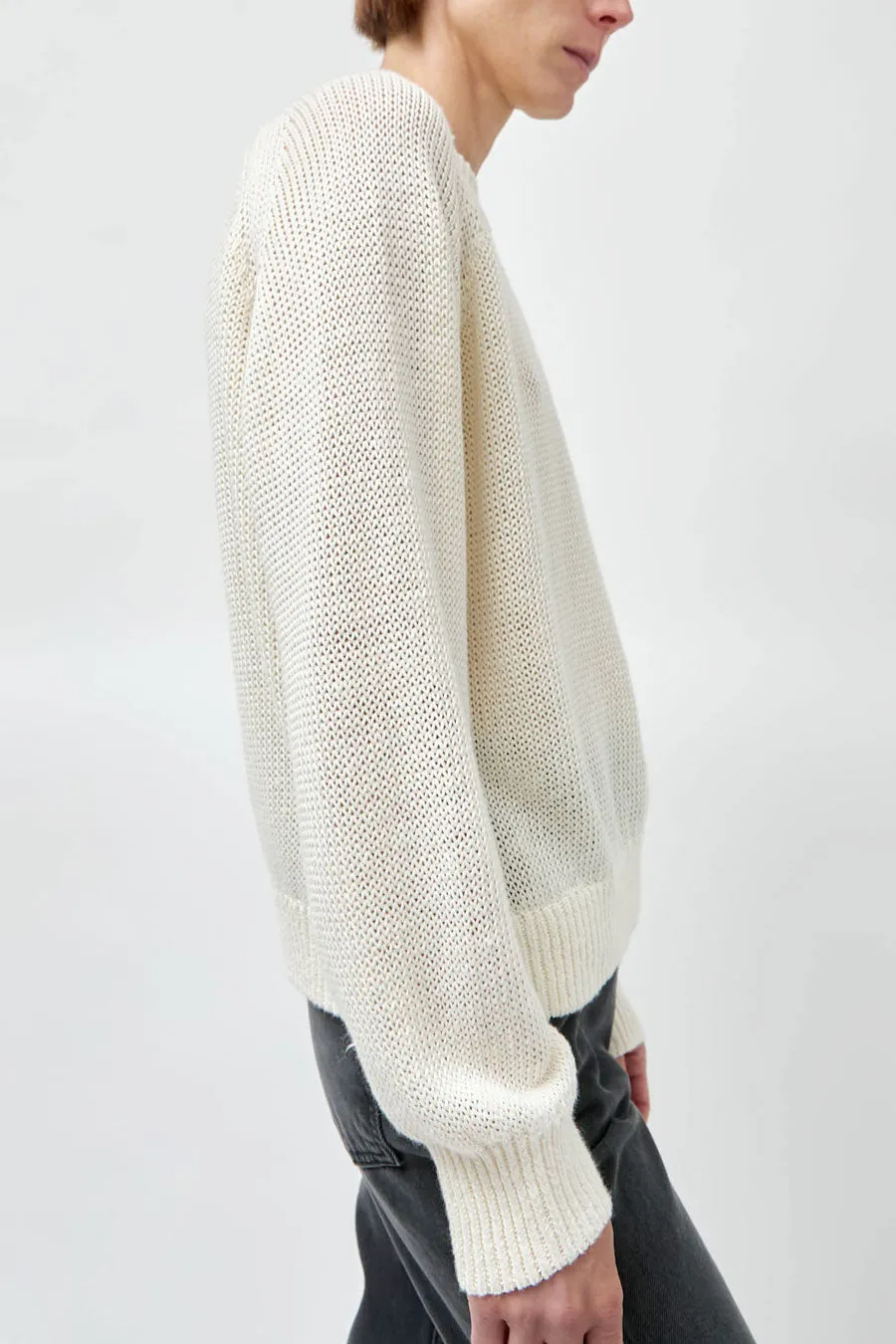 B Sides Lind Crewneck in White sold by No. 6 product image thumbnail 4