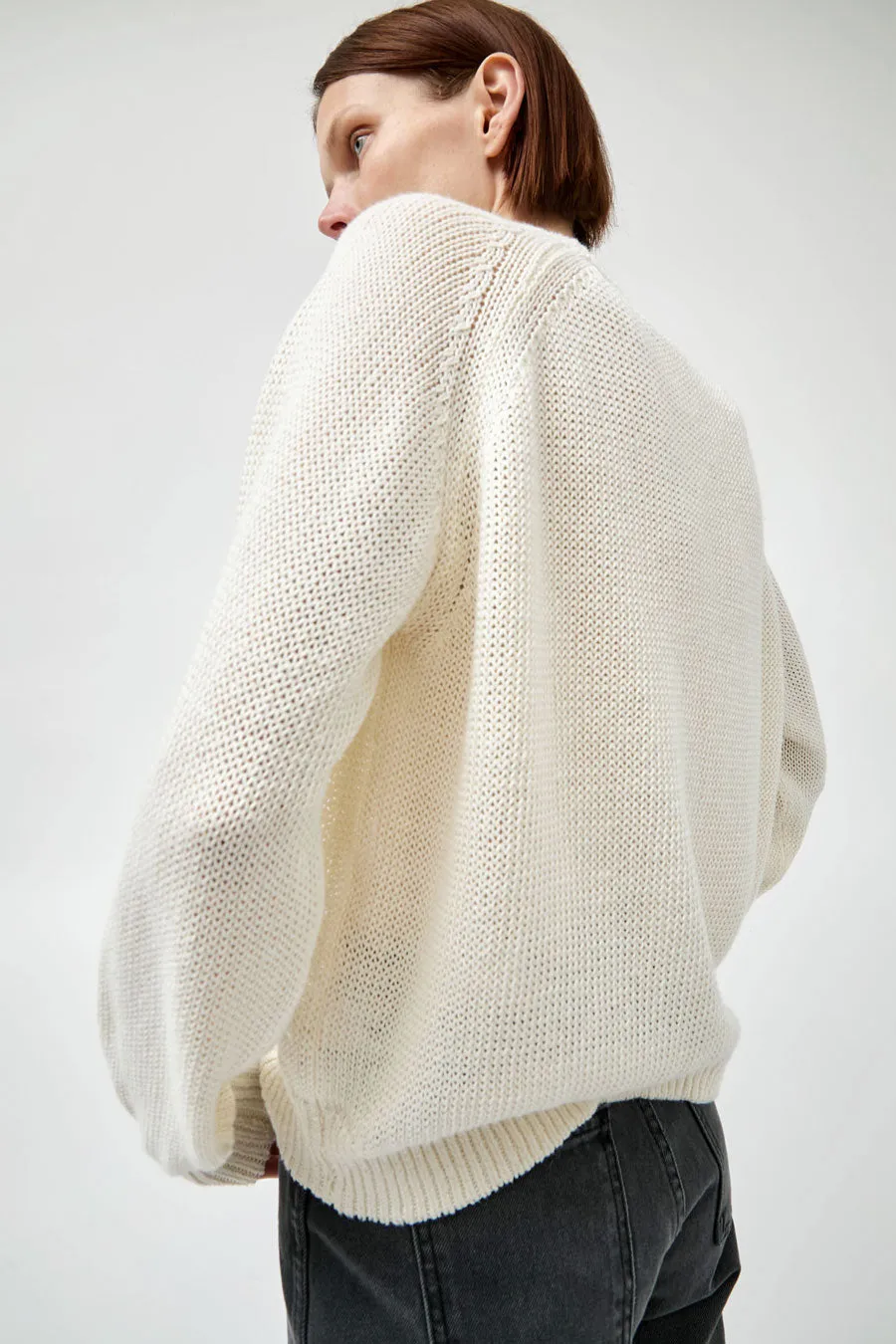 B Sides Lind Crewneck in White sold by No. 6 product image thumbnail 2