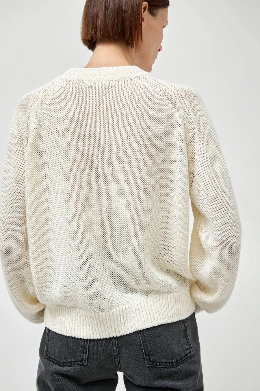 B Sides Lind Crewneck in White sold by No. 6 product image thumbnail 5