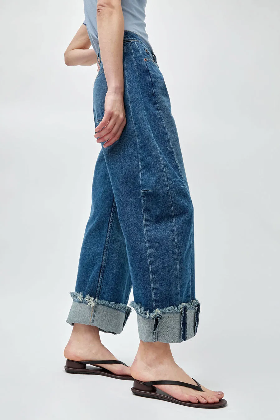 B Sides Relaxed Cuffed Lasso Jean in Cate Wash sold by No. 6 product image thumbnail 3