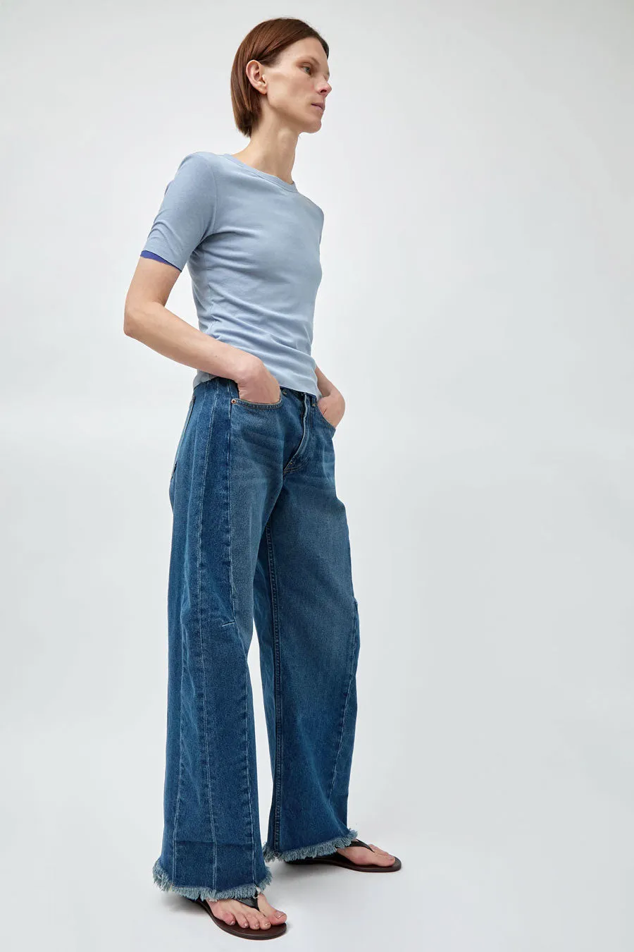 B Sides Relaxed Cuffed Lasso Jean in Cate Wash sold by No. 6 product image thumbnail 4