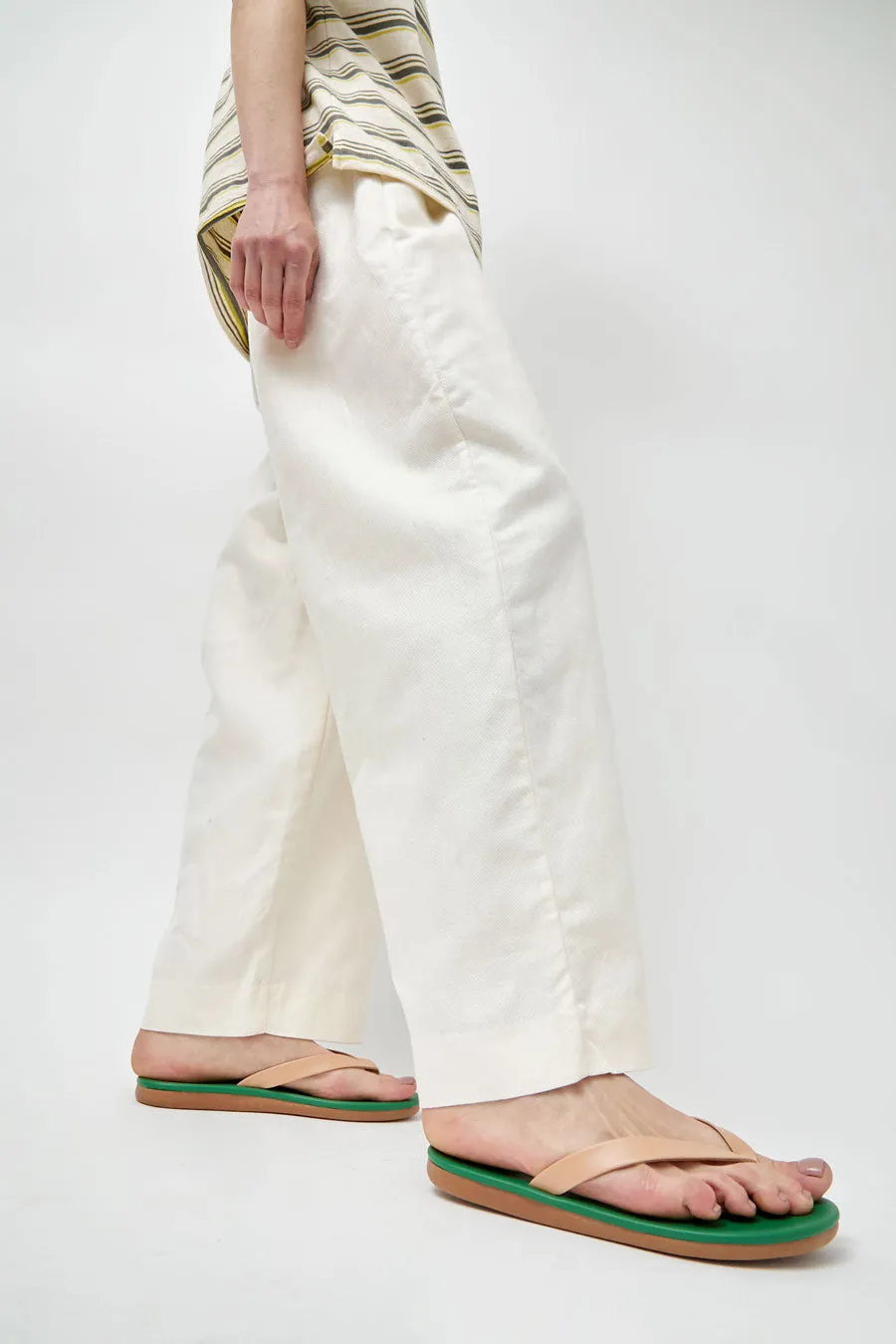 Ancient Greek Sandals Colorblock in Natural and Green sold by No. 6 product image thumbnail 3