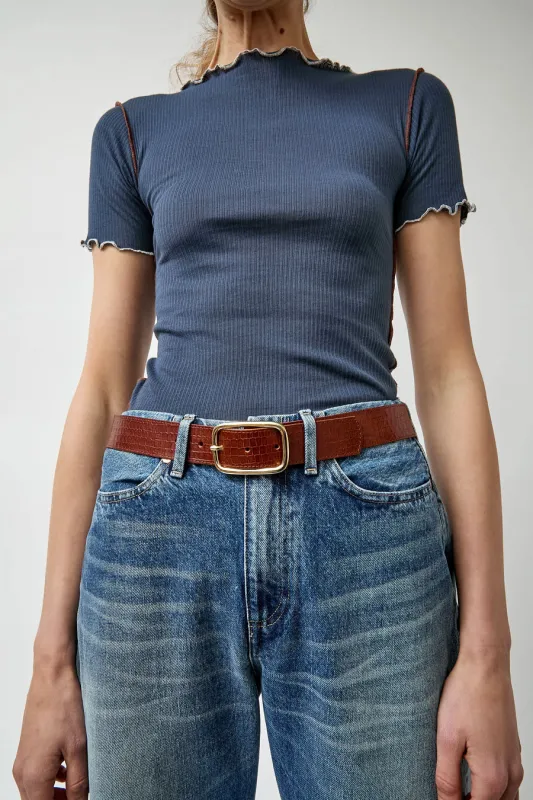 Herbert Frere Soeur La Sabin Batiste Belt in Batiste Marron made by No. 6