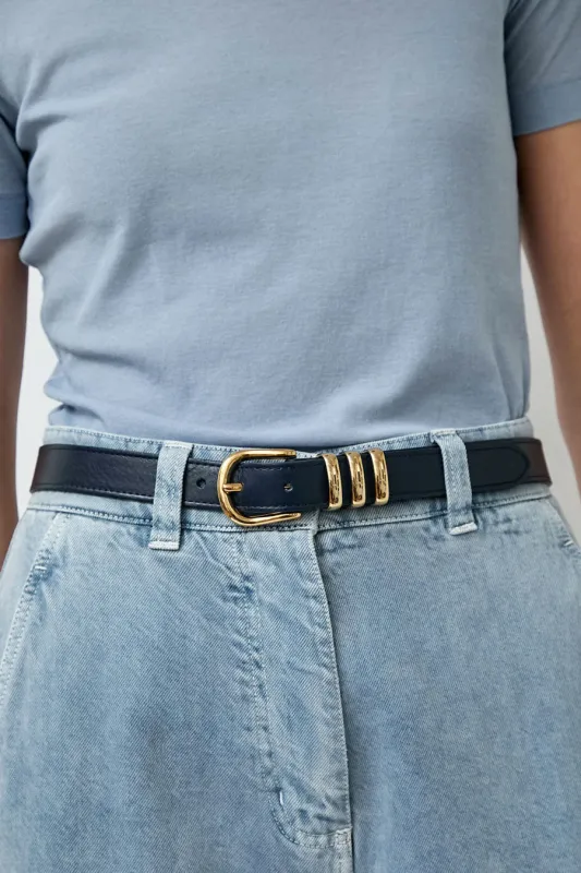 Herbert Frere Soeur La Iena Belt in Marine made by No. 6