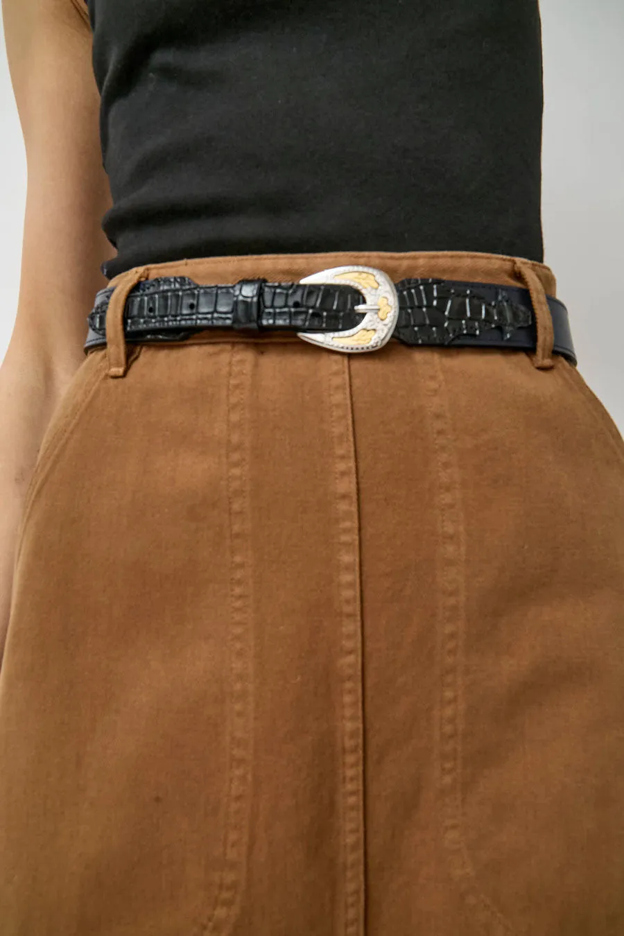 Herbert Frere Soeur La Boston Belt in Marine and Sirio Noir sold by No. 6 product image thumbnail 3