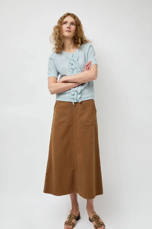 Atelier Delphine Erin Skirt in Summer Brown made by Atelier Delphine