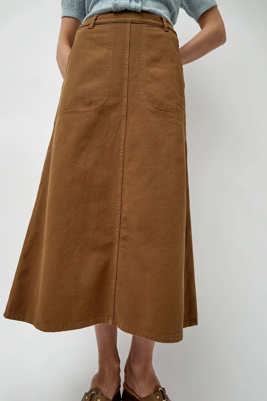 Atelier Delphine Erin Skirt in Summer Brown sold by No. 6 product image thumbnail 3