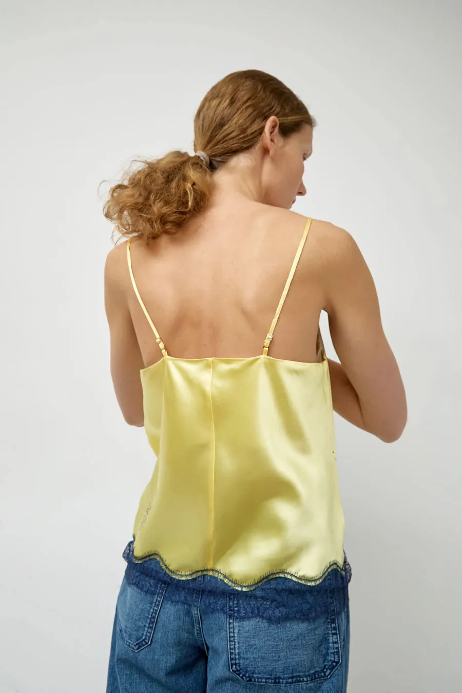 Tanaka Combi Cami Top in Light Yellow with Flowers sold by No. 6 product image thumbnail 5