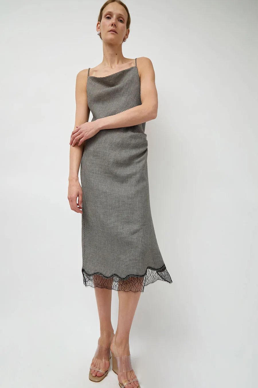 Tanaka Slip Dress in Houndstooth sold by No. 6