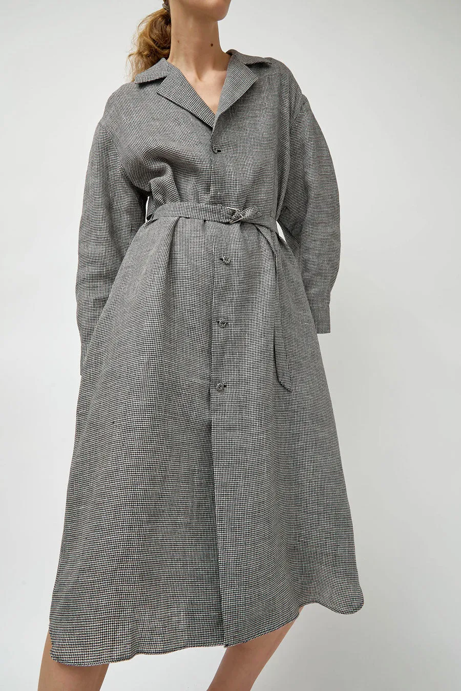 Tanaka Trench Dress in Houndstooth sold by No. 6 product image thumbnail 5