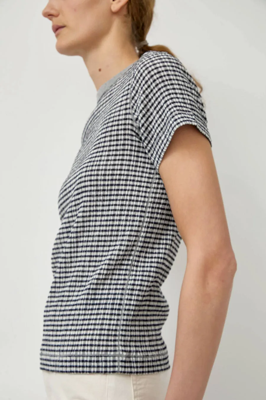 Tanaka Compact Tee in Black Gingham sold by No. 6 product image thumbnail 4