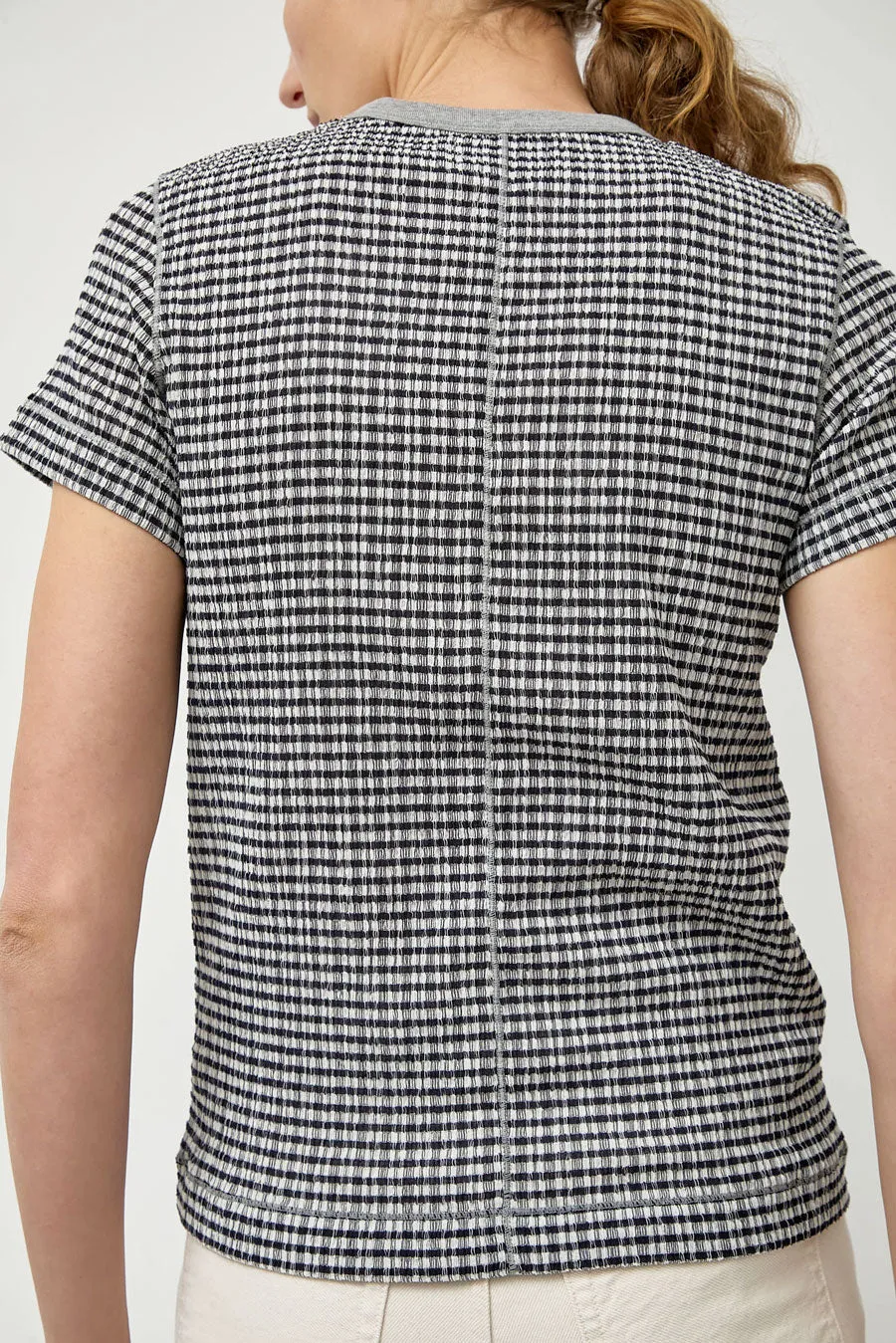 Tanaka Compact Tee in Black Gingham sold by No. 6 product image thumbnail 5