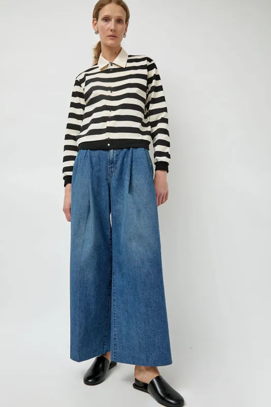 Tanaka Hakama Jean Trousers in Vintage Blue made by TANAKA