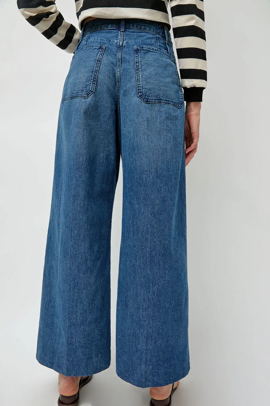 Tanaka Hakama Jean Trousers in Vintage Blue sold by No. 6 product image thumbnail 5