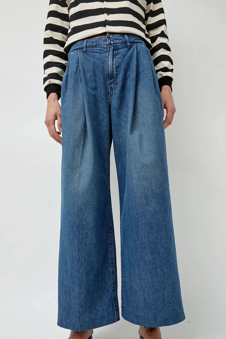 Tanaka Hakama Jean Trousers in Vintage Blue sold by No. 6 product image thumbnail 3