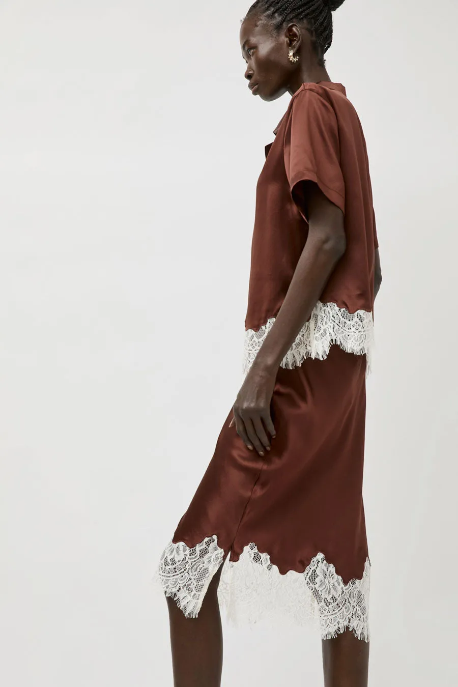 No.6 Reina Skirt in Rust sold by No. 6 product image thumbnail 4