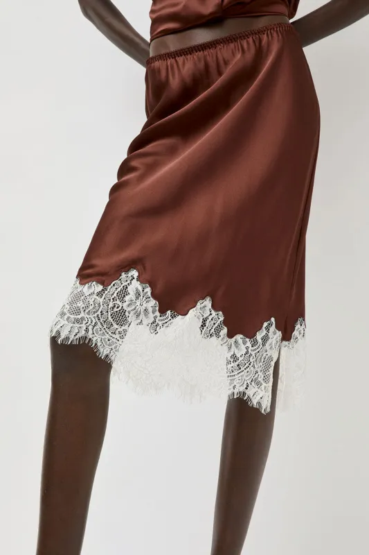 No.6 Reina Skirt in Rust made by No. 6