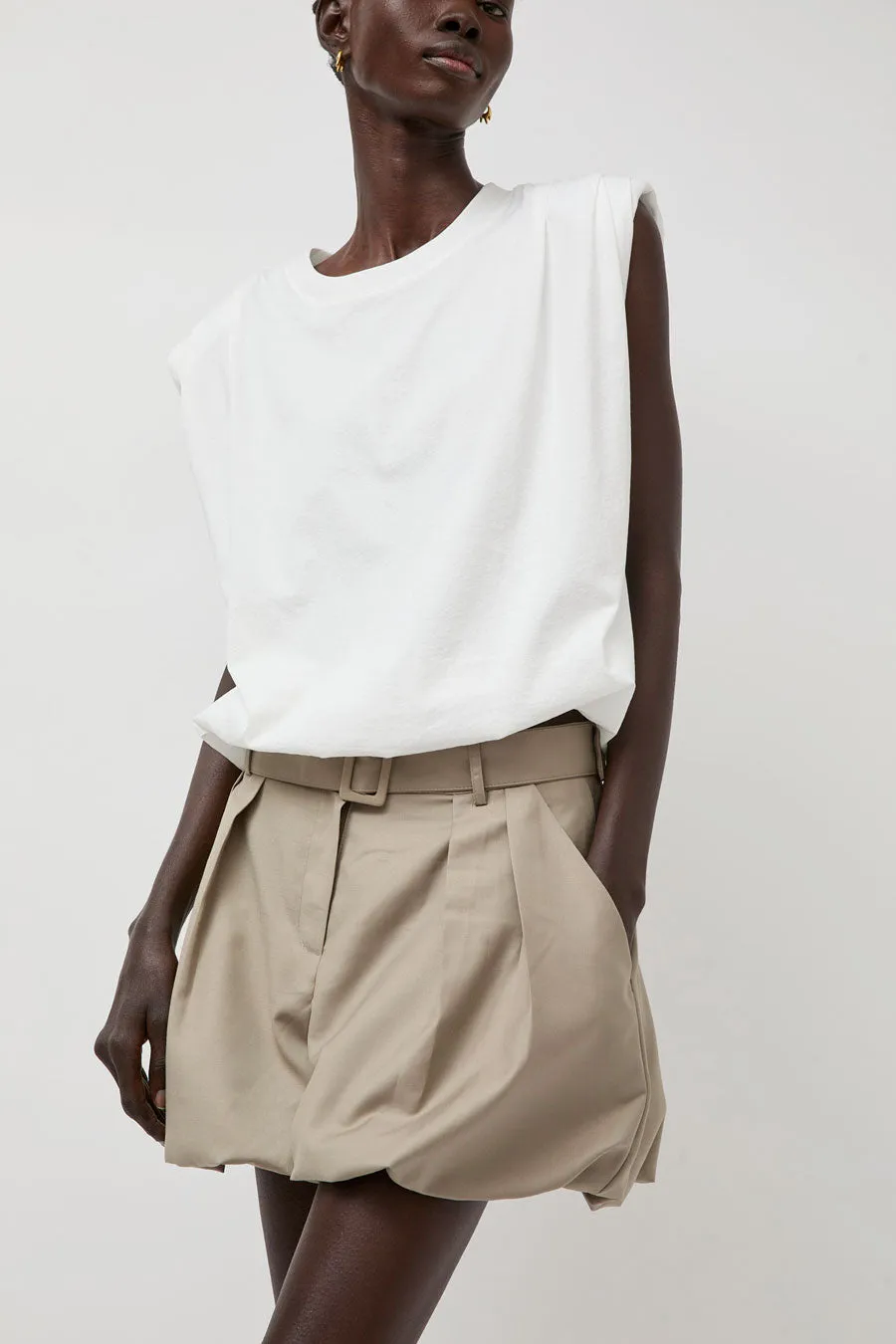 La Piscine Draped Tee in Off White sold by No. 6 product image thumbnail 5