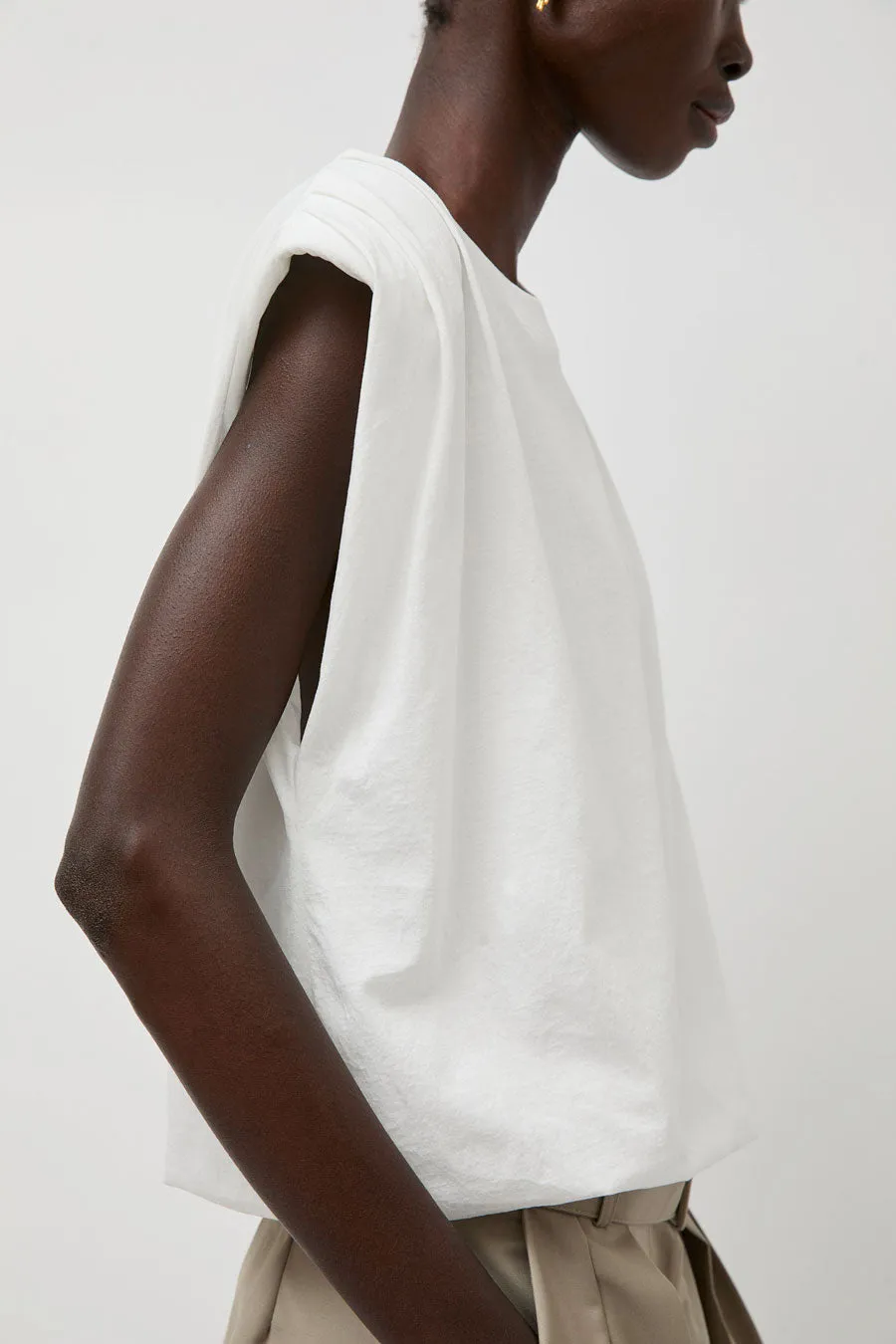 La Piscine Draped Tee in Off White sold by No. 6 product image thumbnail 4