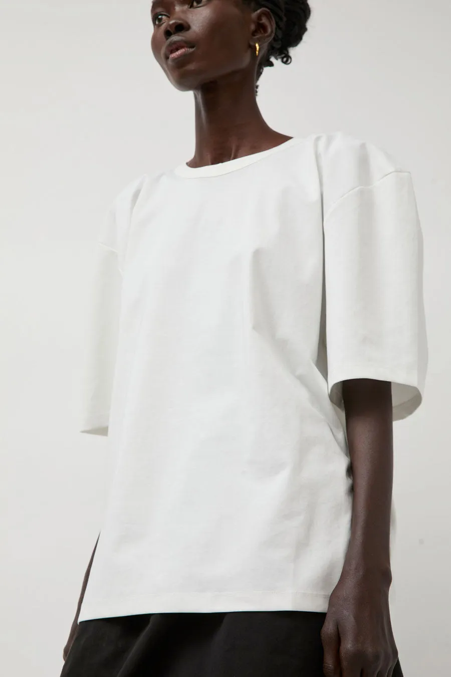 La Piscine Puffy Tee in Optic White sold by No. 6 product image thumbnail 3