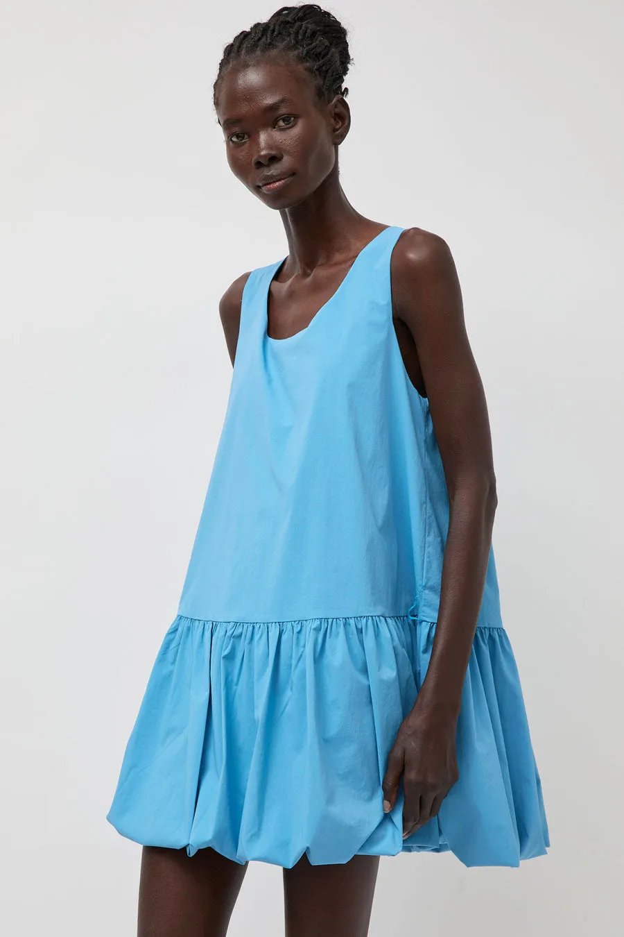 La Piscine Puffy Dress in Light Blue sold by No. 6