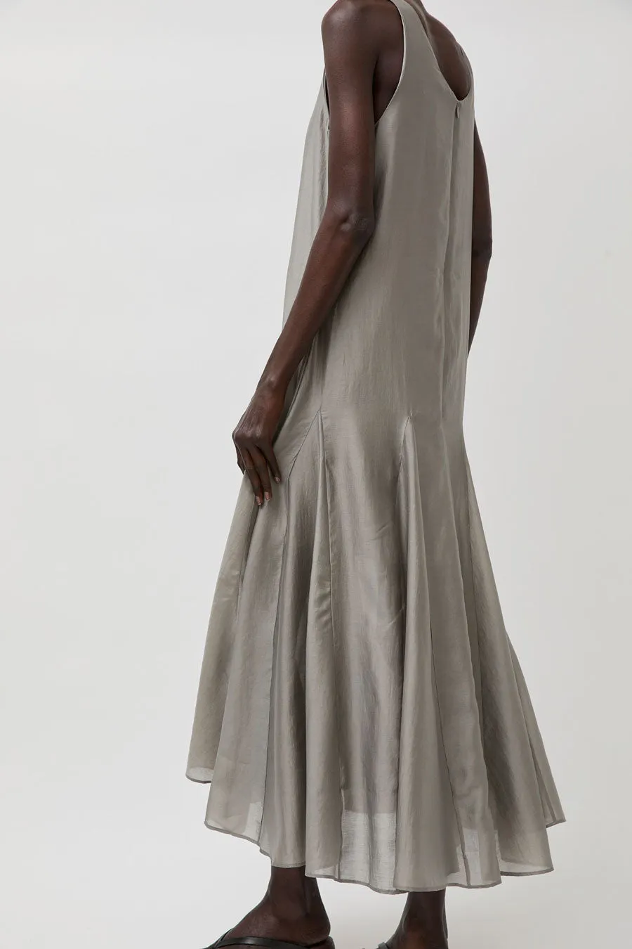 La Piscine Long Dress in Medium Grey sold by No. 6 product image thumbnail 4