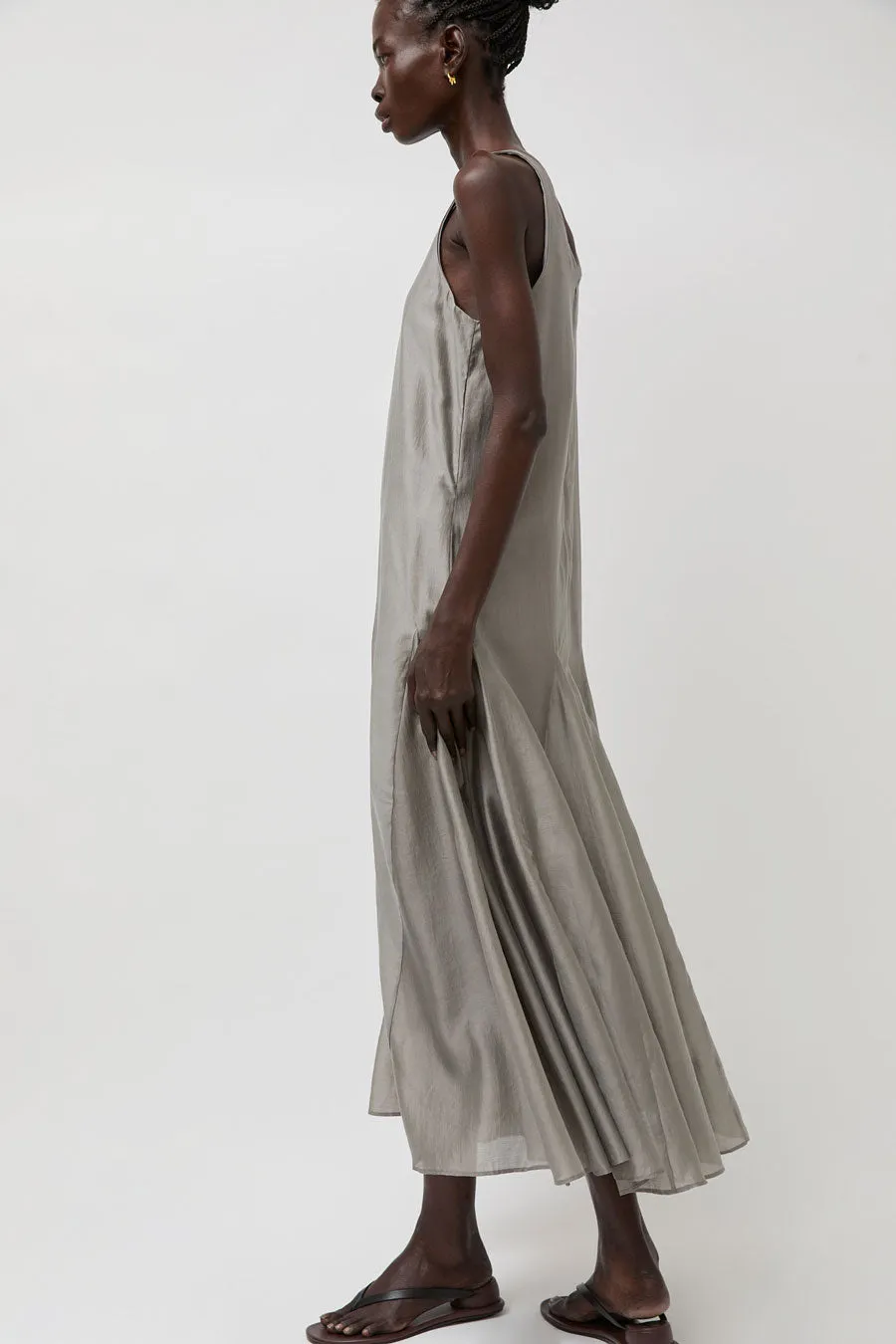La Piscine Long Dress in Medium Grey sold by No. 6 product image thumbnail 2