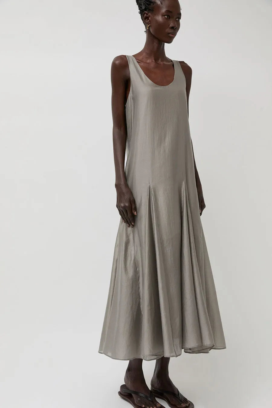 La Piscine Long Dress in Medium Grey sold by No. 6 product image thumbnail 3