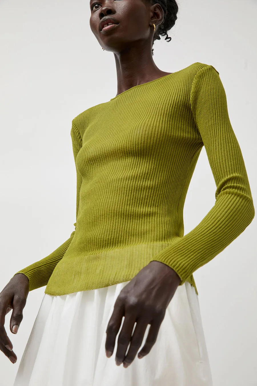 La Piscine Tee Crew Neck in Olive sold by No. 6 product image thumbnail 3