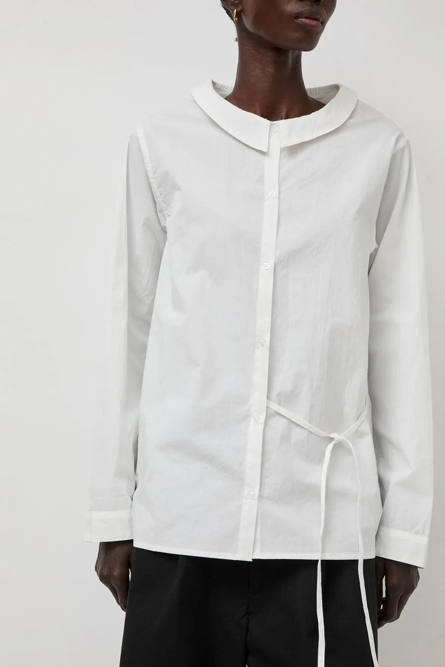 Deiji Studios Left Shirt in White sold by No. 6 product image thumbnail 3