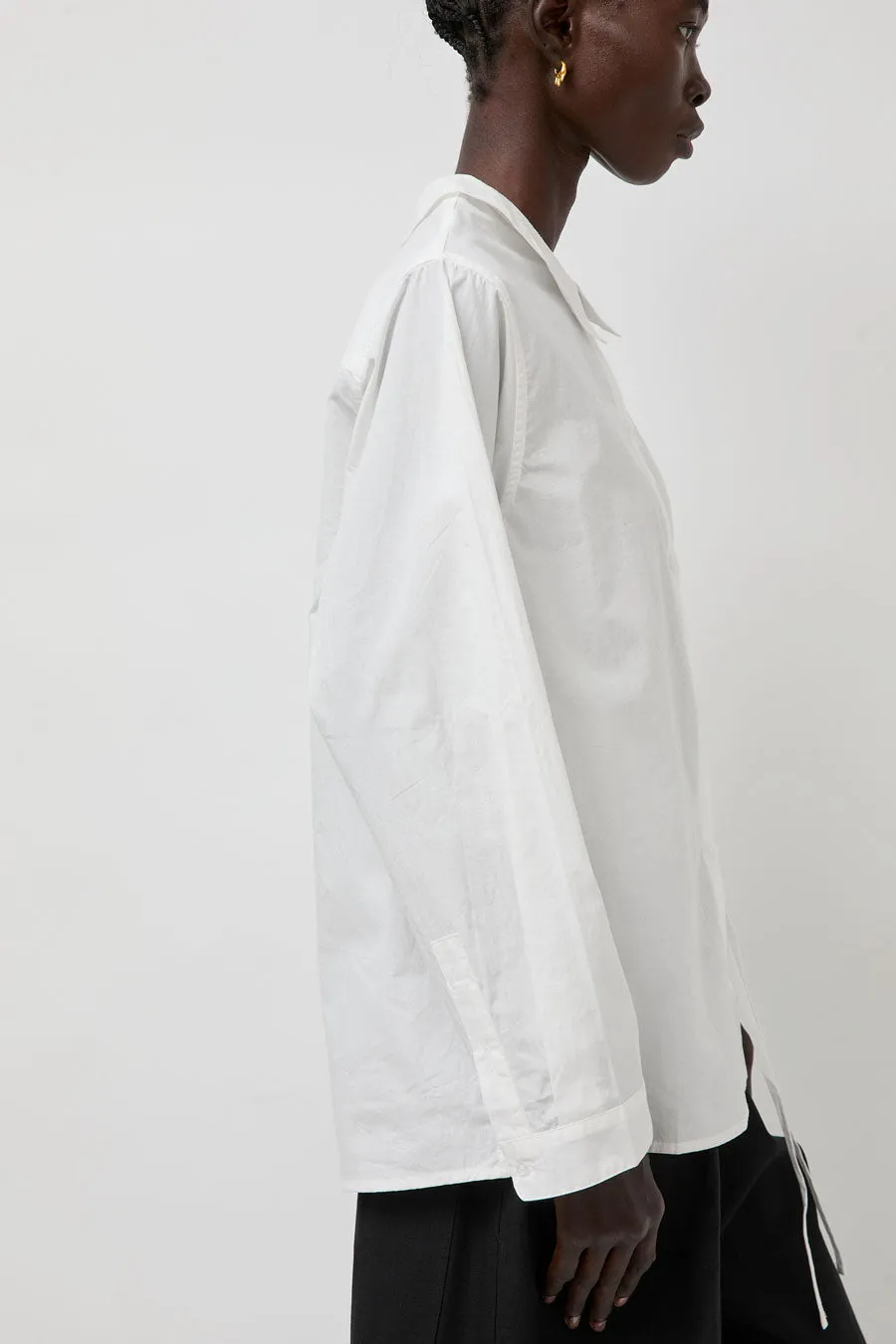 Deiji Studios Left Shirt in White sold by No. 6 product image thumbnail 4