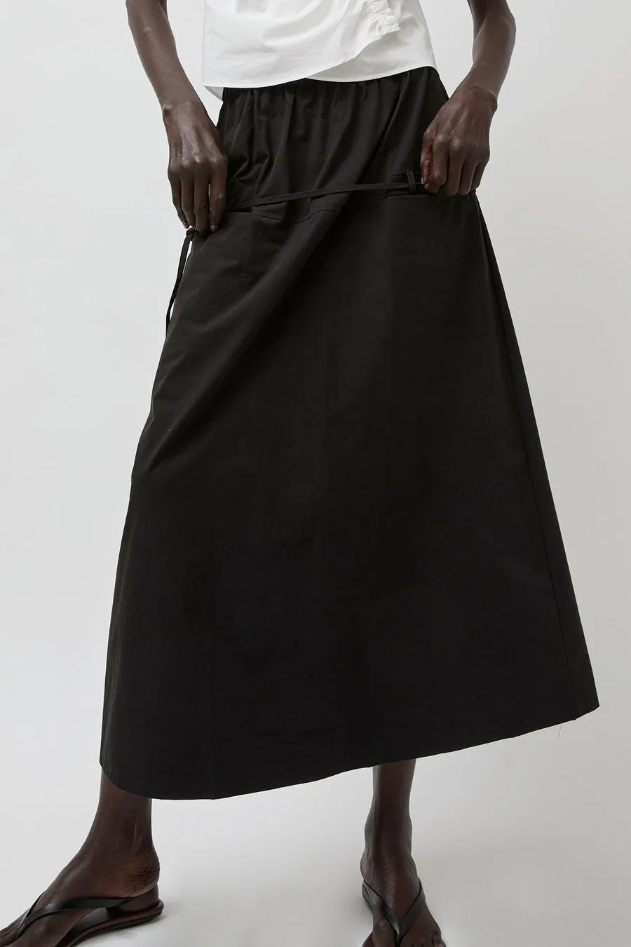 Deiji Studios Loop Pocket Skirt in Black sold by No. 6 product image thumbnail 4