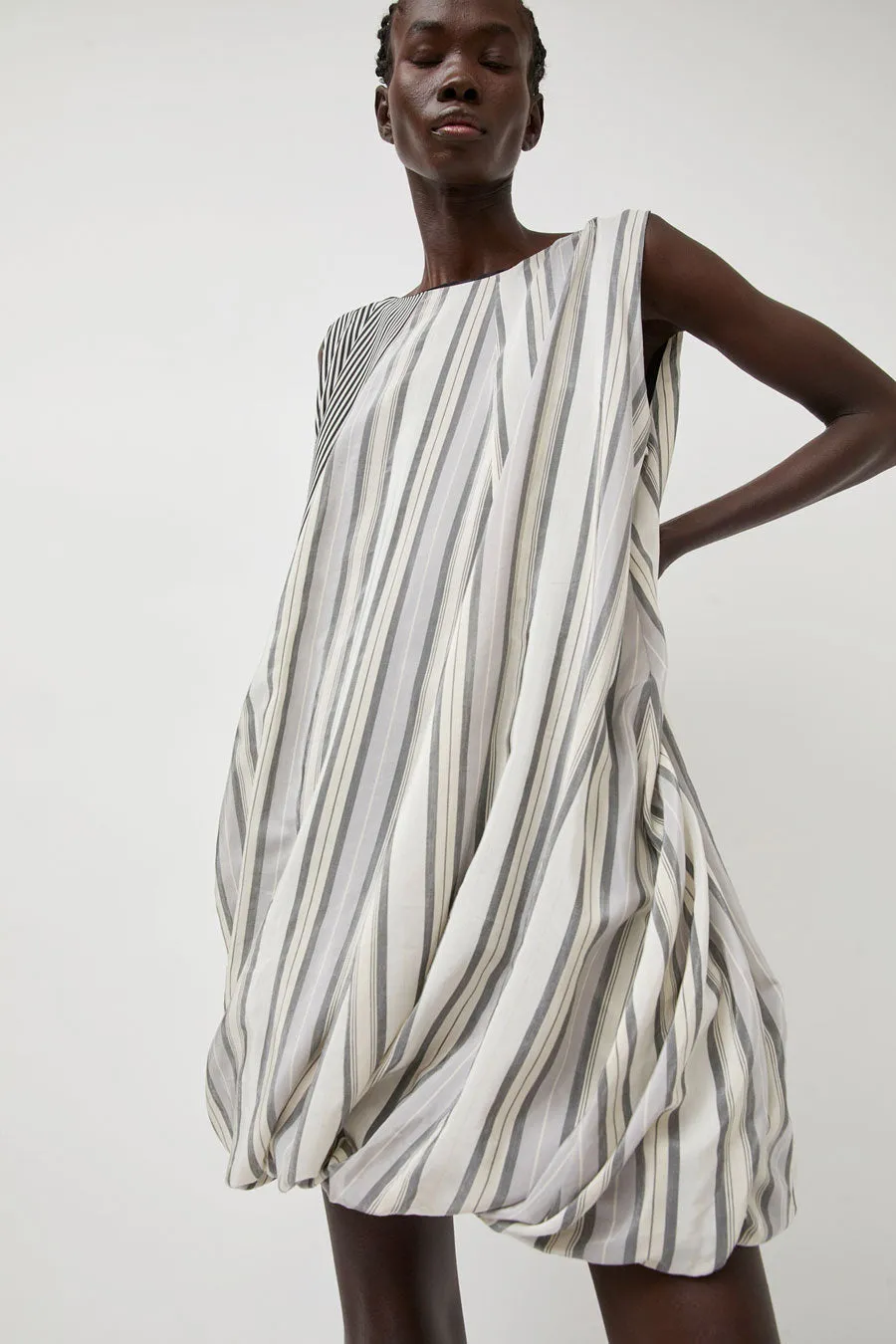Baserange Bella Dress in Grey Stripe sold by No. 6 product image thumbnail 3