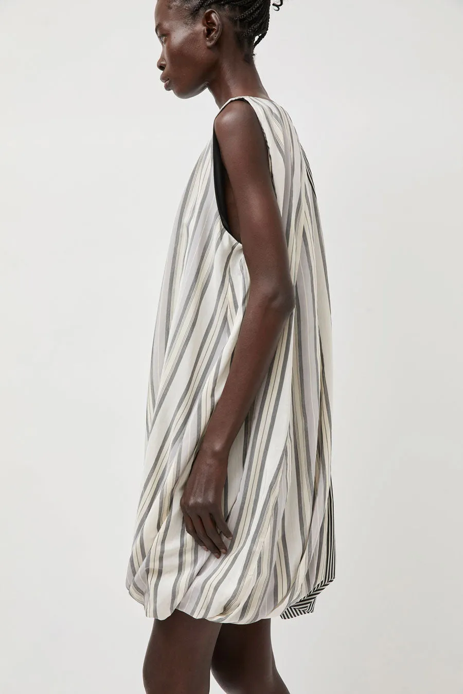 Baserange Bella Dress in Grey Stripe sold by No. 6 product image thumbnail 4
