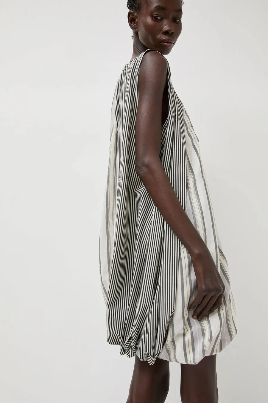 Baserange Bella Dress in Grey Stripe sold by No. 6 product image thumbnail 2