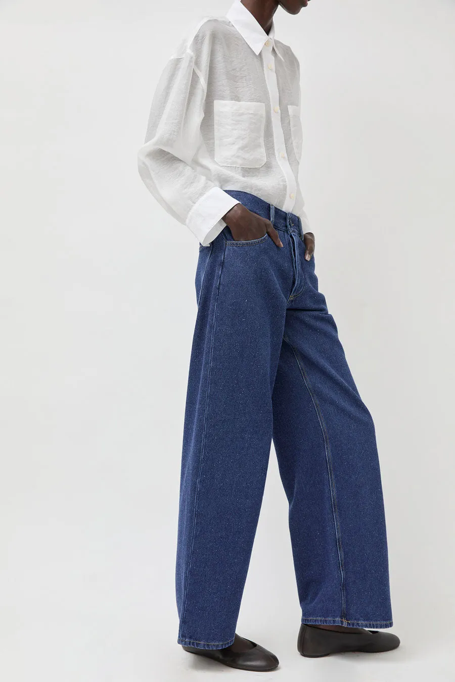 Baserange Grass Pants in Indigo Blue Wash sold by No. 6 product image thumbnail 4
