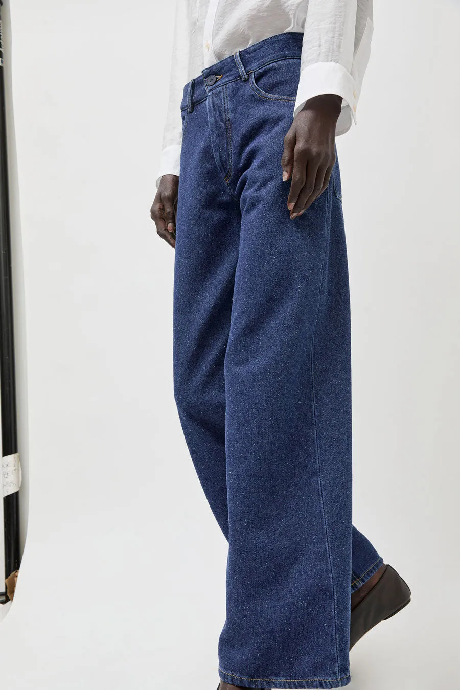 Baserange Grass Pants in Indigo Blue Wash sold by No. 6 product image thumbnail 5