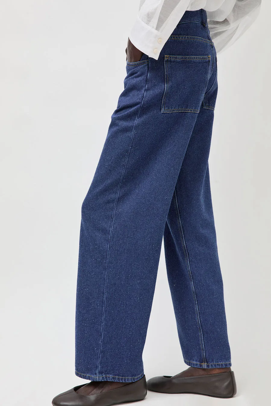 Baserange Grass Pants in Indigo Blue Wash sold by No. 6 product image thumbnail 2