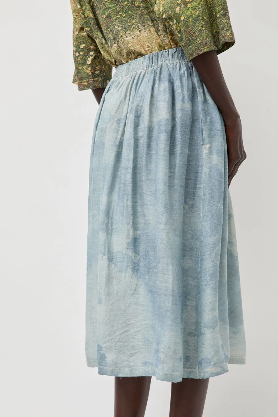 Anntian Silk Skirt in Isatis Mineral Dye sold by No. 6 product image thumbnail 5