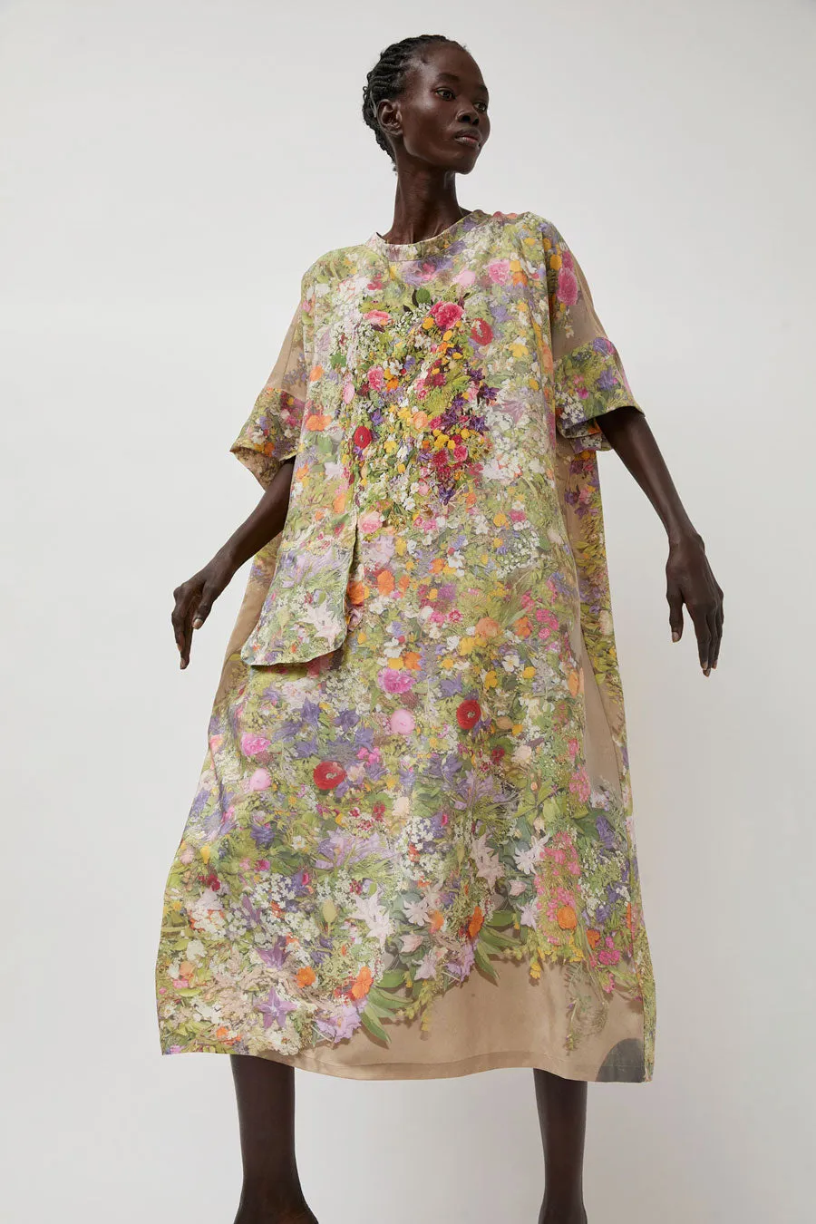 Anntian Silk Dress in Print D Bouquet sold by No. 6 product image thumbnail 4