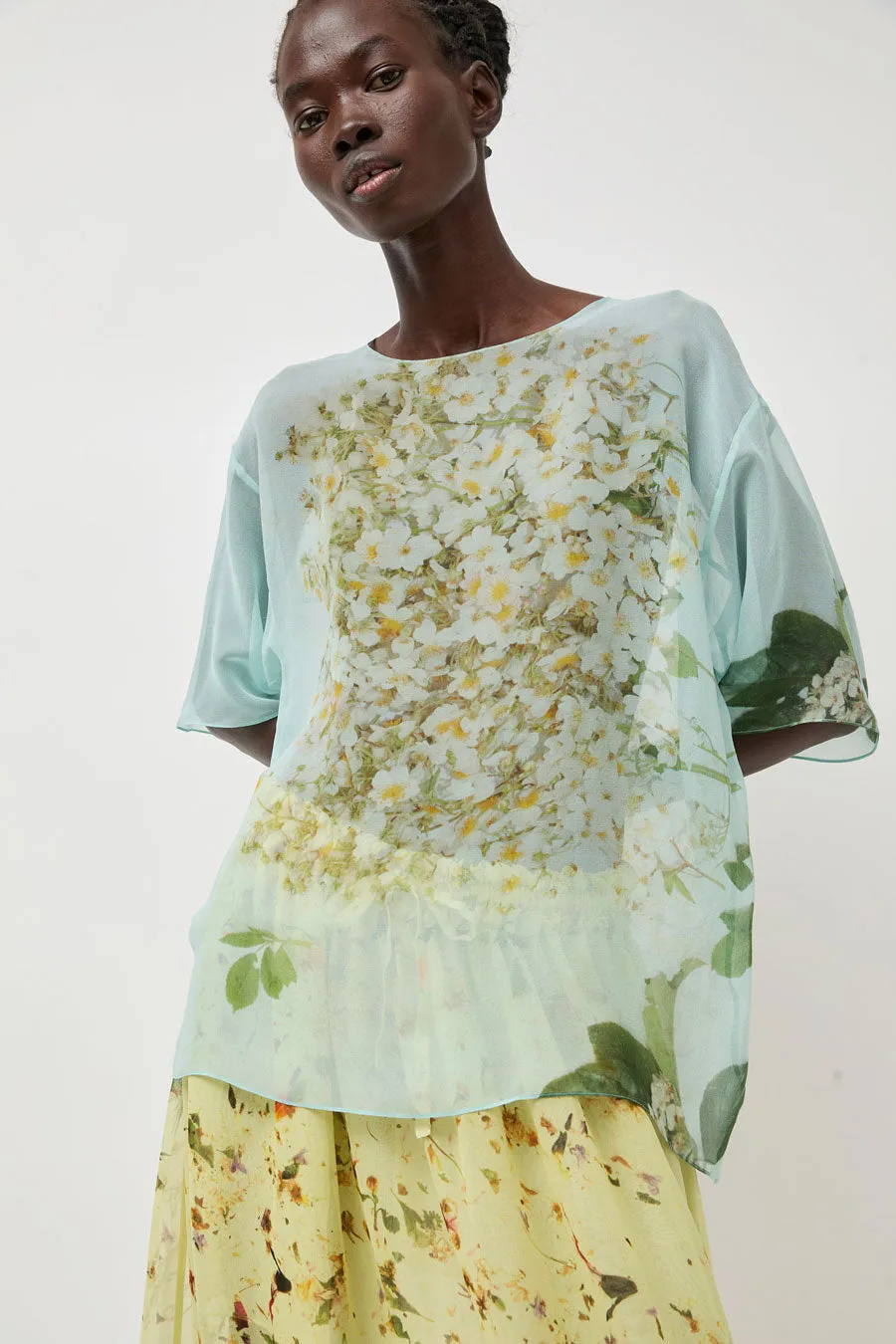 Anntian Chiffon T-Shirt in Print S Wild Roses sold by No. 6 product image thumbnail 3