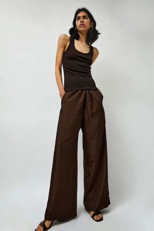 No.6 Mina Pant in Chocolate made by No. 6